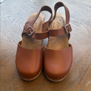 Lotta From Stockholm Brown Leather Mules